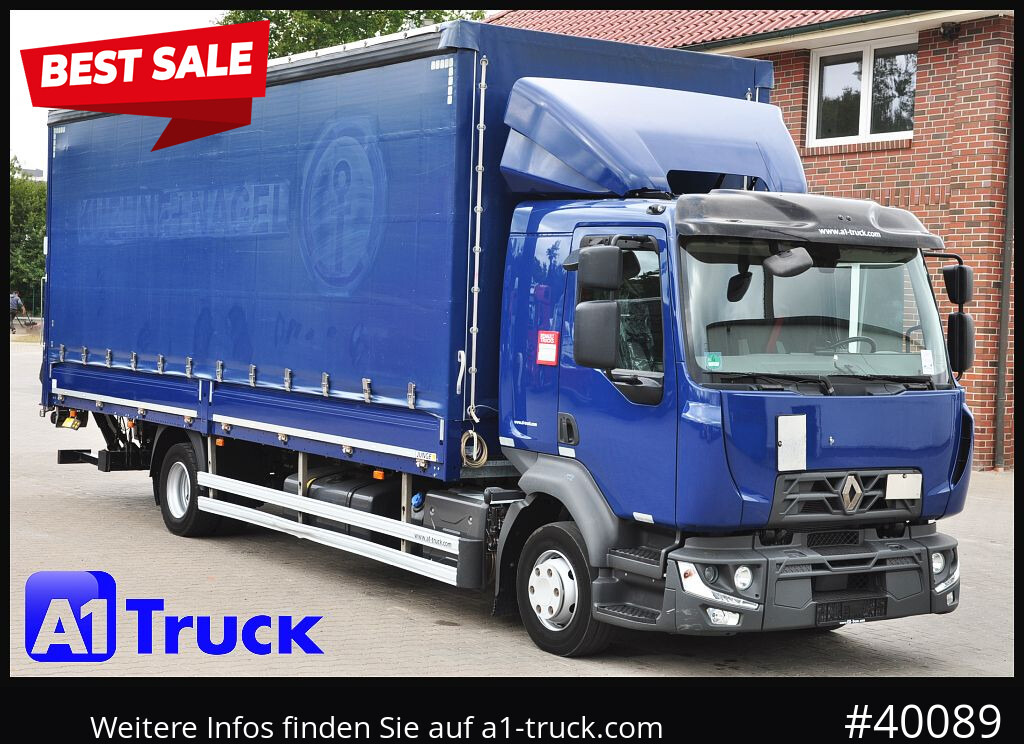 RENAULT D 240,  4x2, Ladebordwand, LBW, guter Zustand - Kravas automašīna ar tentu: foto 1 RENAULT D 240,  4x2, Ladebordwand, LBW, guter Zustand - Kravas automašīna ar tentu: foto 1