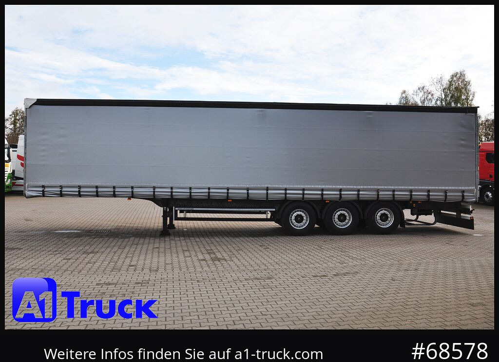 Tenta puspiekabe SCHMITZ SCS, Bordwandsider, Steckrungen, Liftachse, verzinkt: foto 14