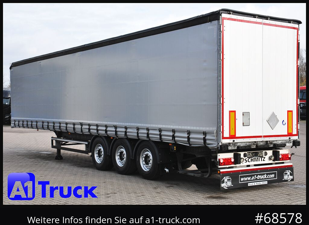 Tenta puspiekabe SCHMITZ SCS, Bordwandsider, Steckrungen, Liftachse, verzinkt: foto 13