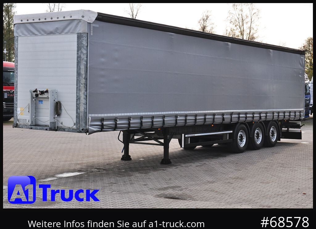 Tenta puspiekabe SCHMITZ SCS, Bordwandsider, Steckrungen, Liftachse, verzinkt: foto 15