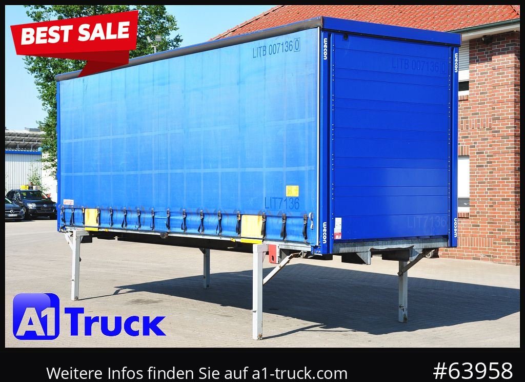 Kravas kaste ar tentu WECON WPR 7,82 BDF Jumbo verzinkt, Code XL, VDI 2700: foto 1