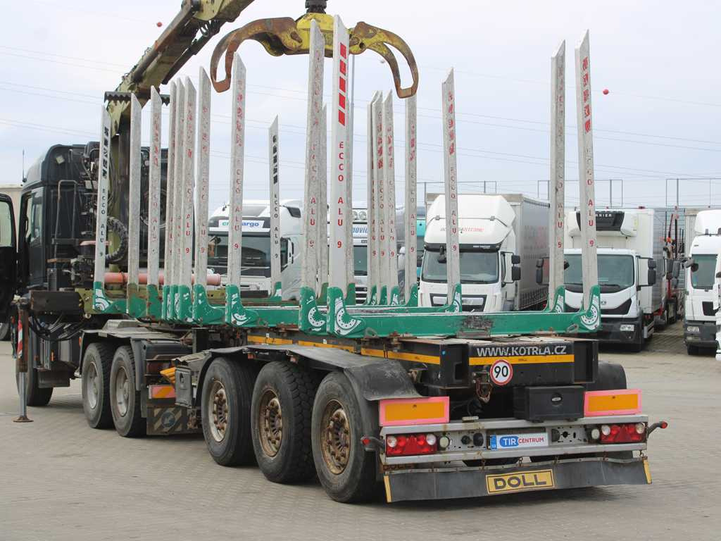 DOLL H3S-14H9, SAF AXLES, 2X LIFT AXLE, EXTENSION - Kokvedēja puspiekabe: foto 5 DOLL H3S-14H9, SAF AXLES, 2X LIFT AXLE, EXTENSION - Kokvedēja puspiekabe: foto 5
