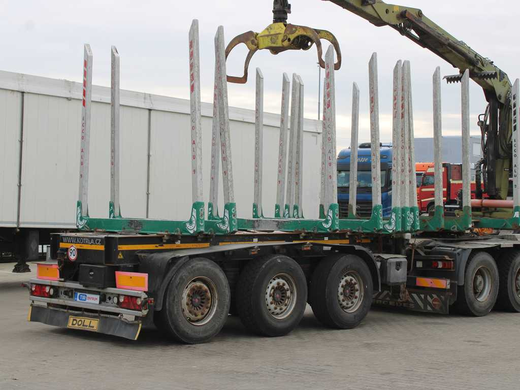 DOLL H3S-14H9, SAF AXLES, 2X LIFT AXLE, EXTENSION - Kokvedēja puspiekabe: foto 4 DOLL H3S-14H9, SAF AXLES, 2X LIFT AXLE, EXTENSION - Kokvedēja puspiekabe: foto 4