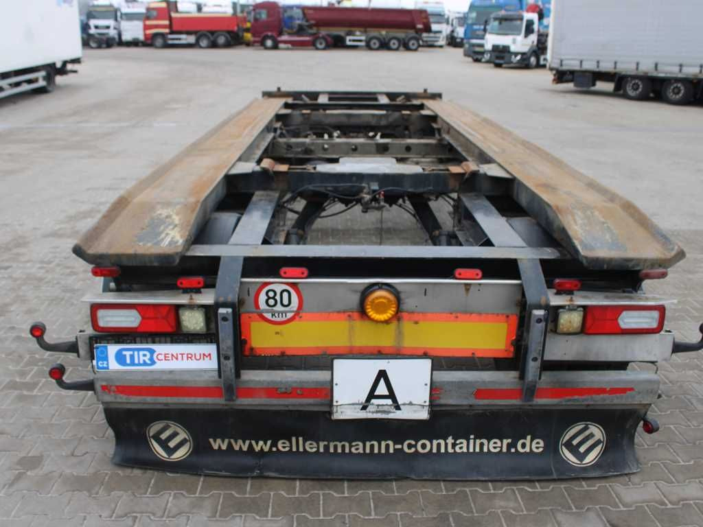 Multilift/ Būvgružu konteinera piekabe Hüffermann HAR 18.70, AXLES SAF, PNEU 80%: foto 6