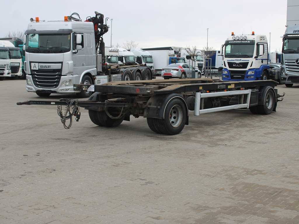 Hüffermann HAR 18.70, SAF AXLES, TIRES 80% - Multilift/ Būvgružu konteinera piekabe: foto 1 Hüffermann HAR 18.70, SAF AXLES, TIRES 80% - Multilift/ Būvgružu konteinera piekabe: foto 1