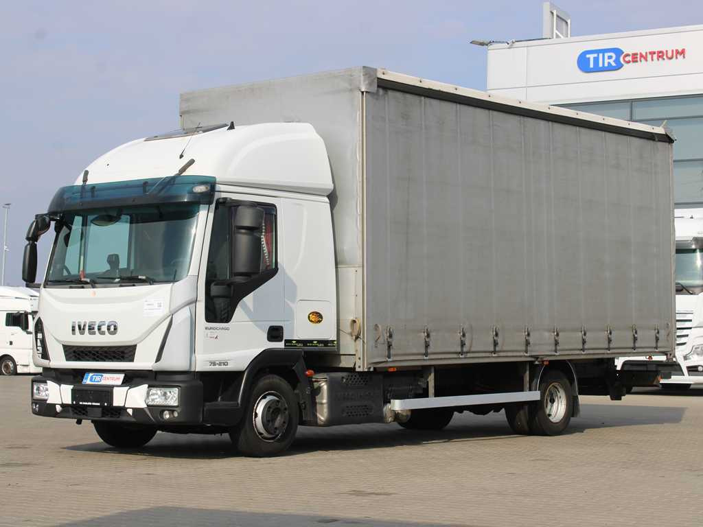 Iveco EUROCARGO 75E210, EURO 6, PNEU 80% - Kravas automašīna ar tentu: foto 1 Iveco EUROCARGO 75E210, EURO 6, PNEU 80% - Kravas automašīna ar tentu: foto 1