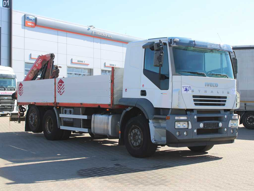 Iveco STRALIS 400, 6X2, EURO 3, HYDRAULIC ARM FASSI F110 - Bortu kravas automašīna/ Platforma, Kravas auto ar manipulatoru: foto 3 Iveco STRALIS 400, 6X2, EURO 3, HYDRAULIC ARM FASSI F110 - Bortu kravas automašīna/ Platforma, Kravas auto ar manipulatoru: foto 3