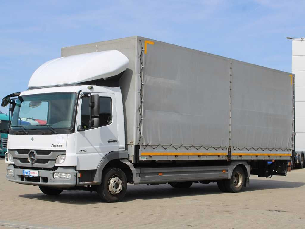 Mercedes-Benz ATEGO 816, EURO 5, TAIL LIFT, SIDEWALLS - Kravas automašīna ar tentu: foto 1 Mercedes-Benz ATEGO 816, EURO 5, TAIL LIFT, SIDEWALLS - Kravas automašīna ar tentu: foto 1