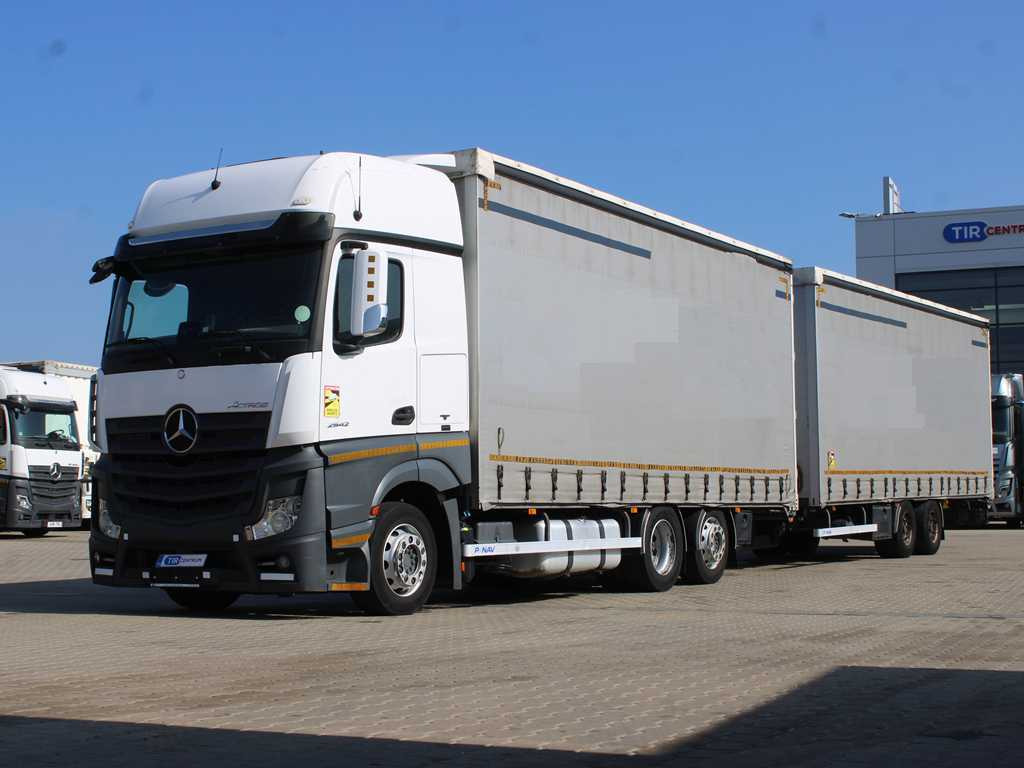 Mercedes-Benz Actros 2542, EURO 6, 6X2, AIR SUSPENSION + PANAV TV018M - Kravas automašīna ar tentu: foto 1 Mercedes-Benz Actros 2542, EURO 6, 6X2, AIR SUSPENSION + PANAV TV018M - Kravas automašīna ar tentu: foto 1