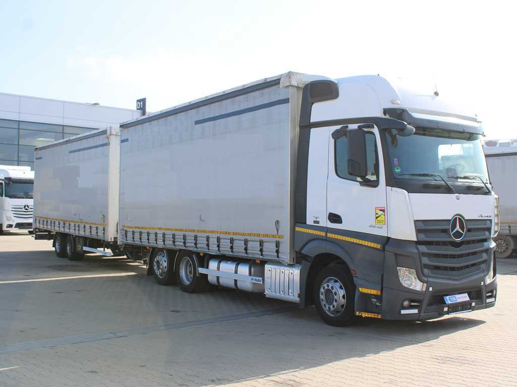 Mercedes-Benz Actros 2542, EURO 6, 6X2, AIR SUSPENSION + PANAV TV018M - Kravas automašīna ar tentu: foto 3 Mercedes-Benz Actros 2542, EURO 6, 6X2, AIR SUSPENSION + PANAV TV018M - Kravas automašīna ar tentu: foto 3