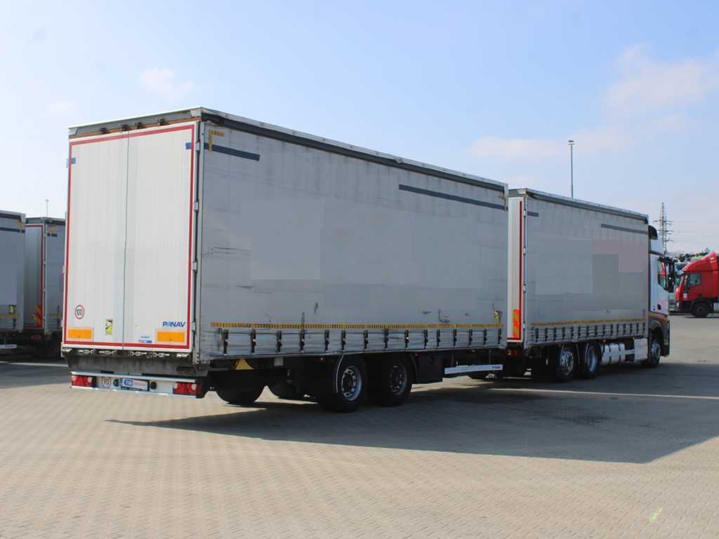 Mercedes-Benz Actros 2542, EURO 6, 6X2, AIR SUSPENSION + PANAV TV018M - Kravas automašīna ar tentu: foto 4 Mercedes-Benz Actros 2542, EURO 6, 6X2, AIR SUSPENSION + PANAV TV018M - Kravas automašīna ar tentu: foto 4