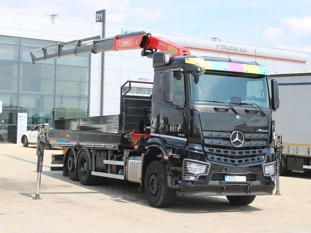 Mercedes-Benz Arocs 2542, 6X2, EURO 6, SIDE PANEL, NAVIGATION, CAMERA, PALFINGER PK 24.001 SLD5 - Bortu kravas automašīna/ Platforma, Kravas auto ar manipulatoru: foto 3 Mercedes-Benz Arocs 2542, 6X2, EURO 6, SIDE PANEL, NAVIGATION, CAMERA, PALFINGER PK 24.001 SLD5 - Bortu kravas automašīna/ Platforma, Kravas auto ar manipulatoru: foto 3
