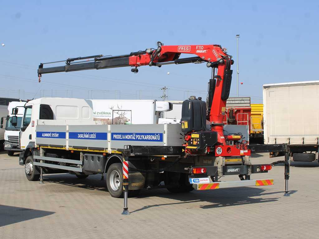 Renault D 250, EURO 6, SIDE, HYDRAULIC ARM FASSI F110 - Bortu kravas automašīna/ Platforma, Kravas auto ar manipulatoru: foto 5 Renault D 250, EURO 6, SIDE, HYDRAULIC ARM FASSI F110 - Bortu kravas automašīna/ Platforma, Kravas auto ar manipulatoru: foto 5