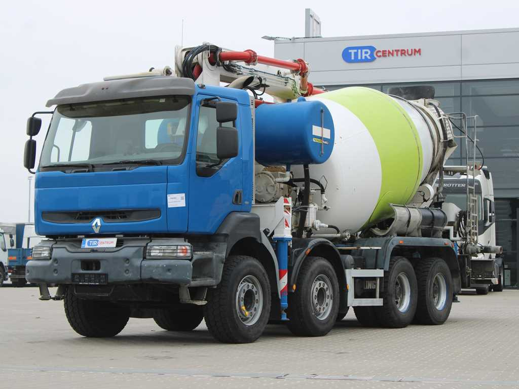 Renault KERAX 420, EURO 3, 7m3, 8X4, CIFA MAGNUM MK 24.4 CONCRETE PUMP - Betona sūknis ar mikseri: foto 1 Renault KERAX 420, EURO 3, 7m3, 8X4, CIFA MAGNUM MK 24.4 CONCRETE PUMP - Betona sūknis ar mikseri: foto 1