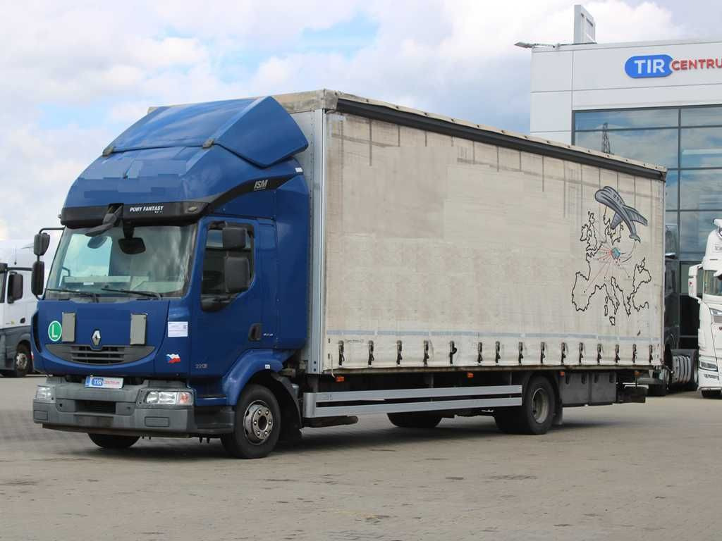 Renault MIDLUM 220.12, EURO 5, TAIL LIFT - Kravas automašīna ar tentu: foto 1 Renault MIDLUM 220.12, EURO 5, TAIL LIFT - Kravas automašīna ar tentu: foto 1