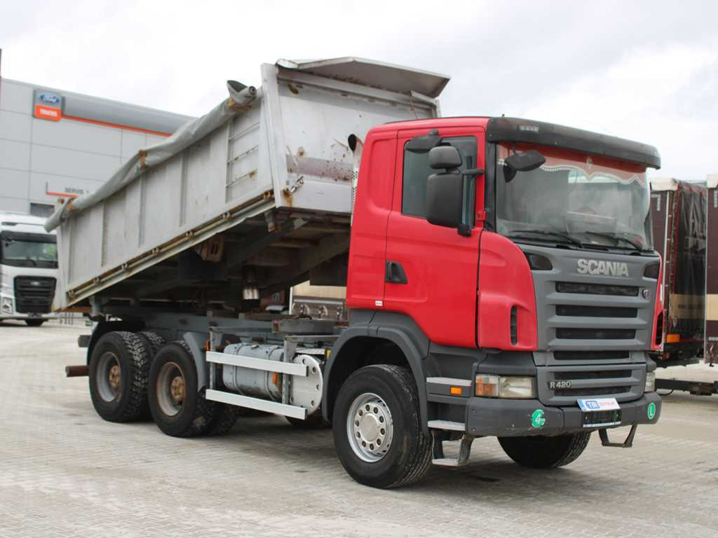 Scania R 420 CB 6X4 , THREE SIDED, EURO 4, RETARDER, 13m³ - Kravas automašīna pašizgāzējs: foto 3 Scania R 420 CB 6X4 , THREE SIDED, EURO 4, RETARDER, 13m³ - Kravas automašīna pašizgāzējs: foto 3