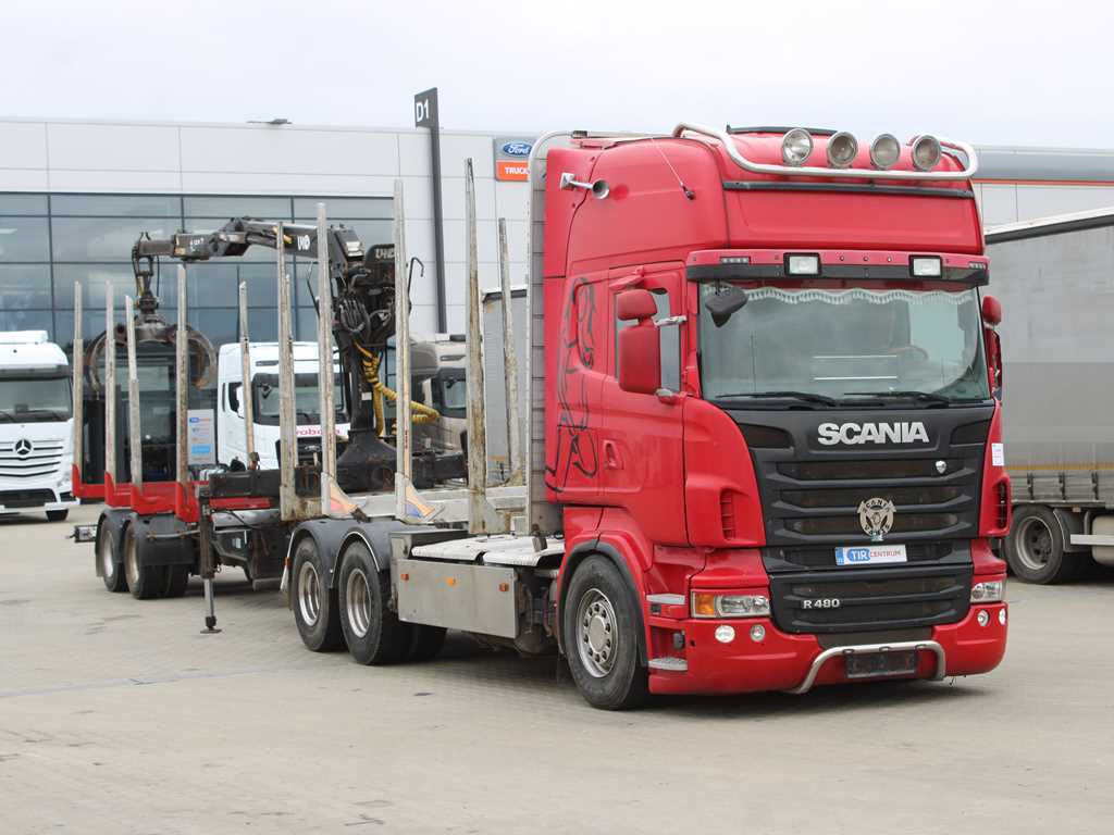 Scania R 480, HYDRAULIC ARM LHO L120Z(78), 6X4 - Kokvedējs, Kravas auto ar manipulatoru: foto 3 Scania R 480, HYDRAULIC ARM LHO L120Z(78), 6X4 - Kokvedējs, Kravas auto ar manipulatoru: foto 3