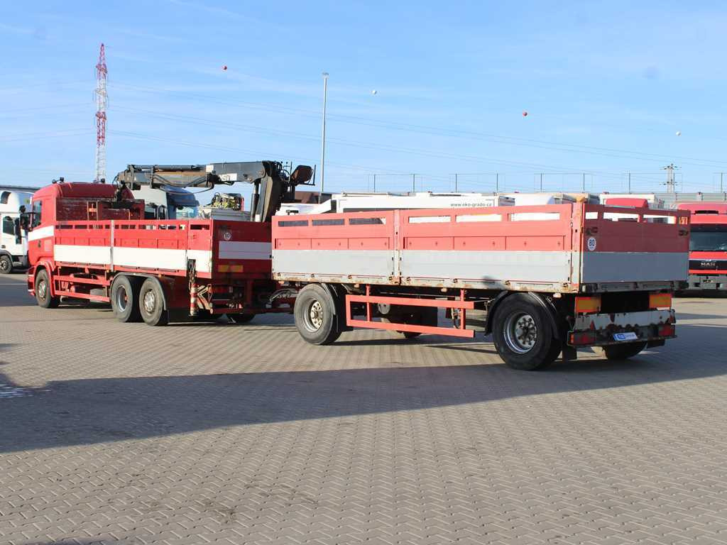Scania R380, EURO 3, 6X2, LIFT AXLE, HIAB 166K + KOGEL ANBS(1996) - Bortu kravas automašīna/ Platforma, Kravas auto ar manipulatoru: foto 5 Scania R380, EURO 3, 6X2, LIFT AXLE, HIAB 166K + KOGEL ANBS(1996) - Bortu kravas automašīna/ Platforma, Kravas auto ar manipulatoru: foto 5