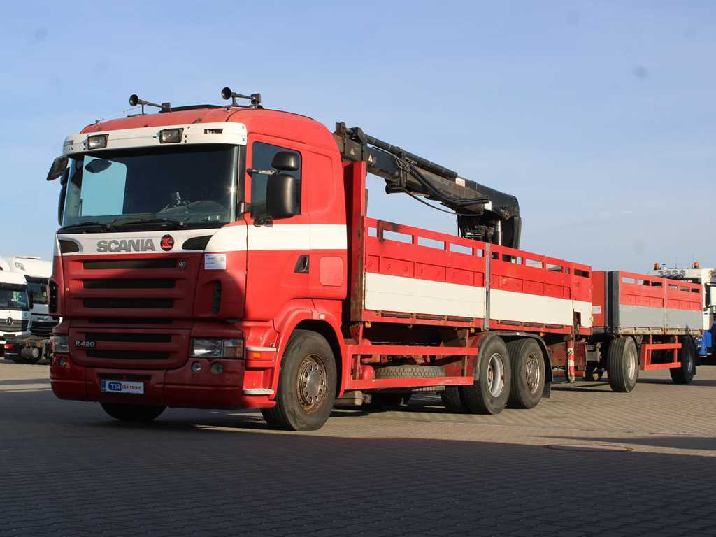 Scania R380, EURO 3, 6X2, LIFT AXLE, HIAB 166K + KOGEL ANBS(1996) - Bortu kravas automašīna/ Platforma, Kravas auto ar manipulatoru: foto 1 Scania R380, EURO 3, 6X2, LIFT AXLE, HIAB 166K + KOGEL ANBS(1996) - Bortu kravas automašīna/ Platforma, Kravas auto ar manipulatoru: foto 1