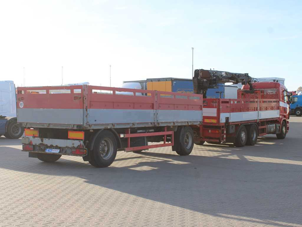 Scania R380, EURO 3, 6X2, LIFT AXLE, HIAB 166K + KOGEL ANBS(1996) - Bortu kravas automašīna/ Platforma, Kravas auto ar manipulatoru: foto 4 Scania R380, EURO 3, 6X2, LIFT AXLE, HIAB 166K + KOGEL ANBS(1996) - Bortu kravas automašīna/ Platforma, Kravas auto ar manipulatoru: foto 4