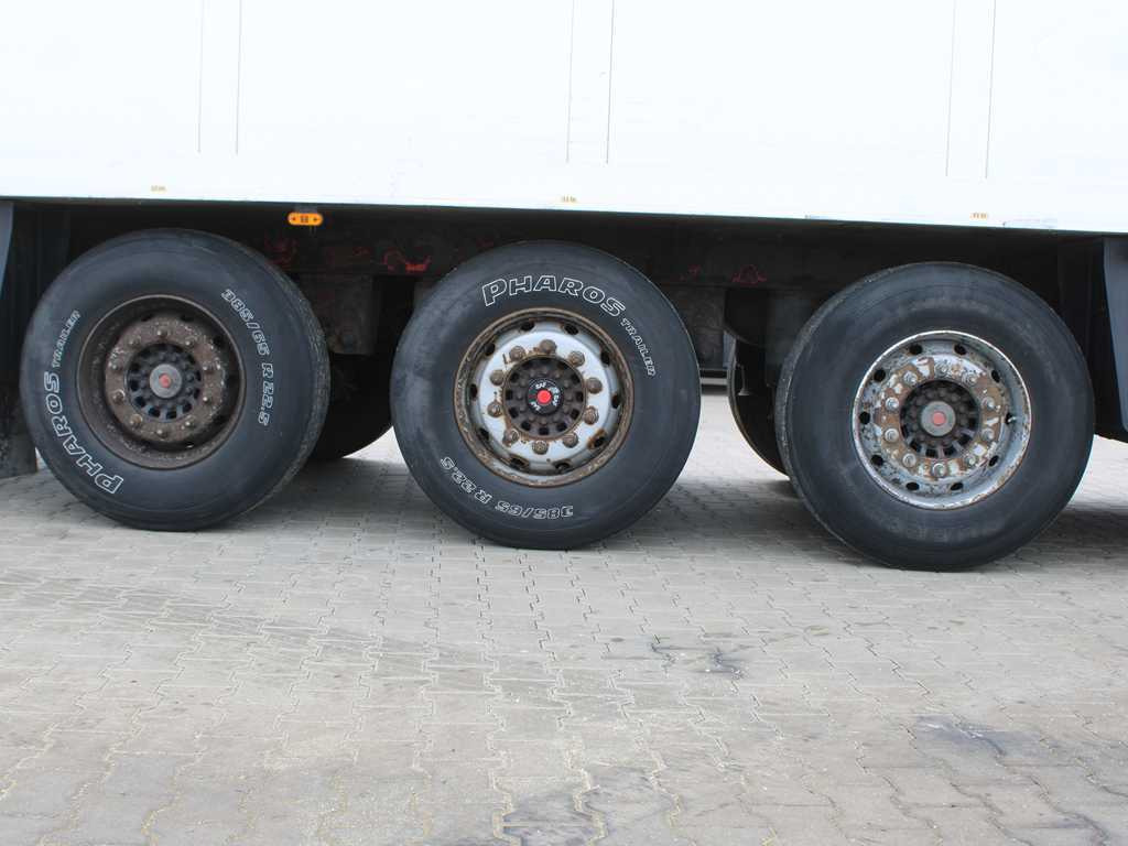 Puspiekabe refrižerators Schmitz SKO 24, LIFTING AXLE, SAF, CARRIER: foto 8