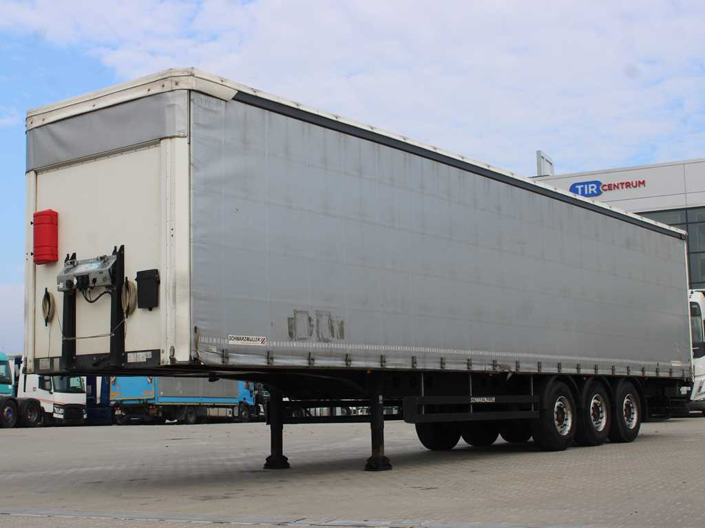 Schwarzmüller SPA 3/E, AXLES SAF, MULDA, MULTILOCK, TIRES 80% - Tenta puspiekabe: foto 1 Schwarzmüller SPA 3/E, AXLES SAF, MULDA, MULTILOCK, TIRES 80% - Tenta puspiekabe: foto 1