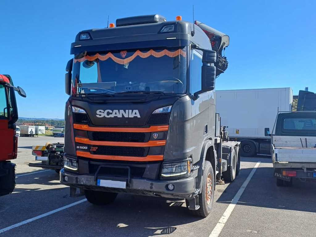 Scania R500, 6x6, RETARDER, OPTICRUISE, PALFINGER EPSILON S260Z96 - Vilcējs: foto 1 Scania R500, 6x6, RETARDER, OPTICRUISE, PALFINGER EPSILON S260Z96 - Vilcējs: foto 1
