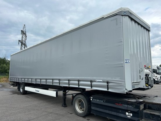 Krone 1-achs Auflieger, Heckabstützung XL Zertifikat, Edscha-Verdeck, - Tenta puspiekabe: foto 3 Krone 1-achs Auflieger, Heckabstützung XL Zertifikat, Edscha-Verdeck, - Tenta puspiekabe: foto 3