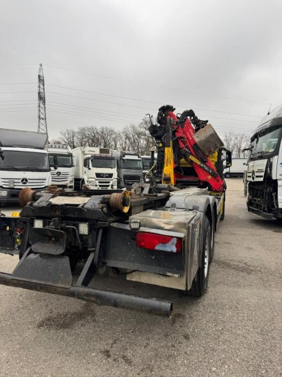 MAN TGS 26.500 6x2, Palfinger-Abrollkipper mit Kran, Lenk-Liftachse, Euro 6 - Pacēlājs ar āķi, Kravas auto ar manipulatoru: foto 4 MAN TGS 26.500 6x2, Palfinger-Abrollkipper mit Kran, Lenk-Liftachse, Euro 6 - Pacēlājs ar āķi, Kravas auto ar manipulatoru: foto 4