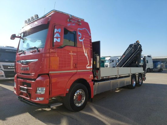 MAN TGX 26.510 BL Pritsche, Intarder, HIAB X-HIPRO 558EP-5, Alu-Felgen, Lenkachse, - Bortu kravas automašīna/ Platforma, Kravas auto ar manipulatoru: foto 1 MAN TGX 26.510 BL Pritsche, Intarder, HIAB X-HIPRO 558EP-5, Alu-Felgen, Lenkachse, - Bortu kravas automašīna/ Platforma, Kravas auto ar manipulatoru: foto 1