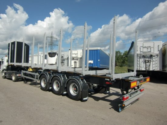 MEGA TIMBER LONG Holzauflieger 8 Rungenpaare 3. Achse Liftachse - Kokvedēja puspiekabe: foto 4 MEGA TIMBER LONG Holzauflieger 8 Rungenpaare 3. Achse Liftachse - Kokvedēja puspiekabe: foto 4