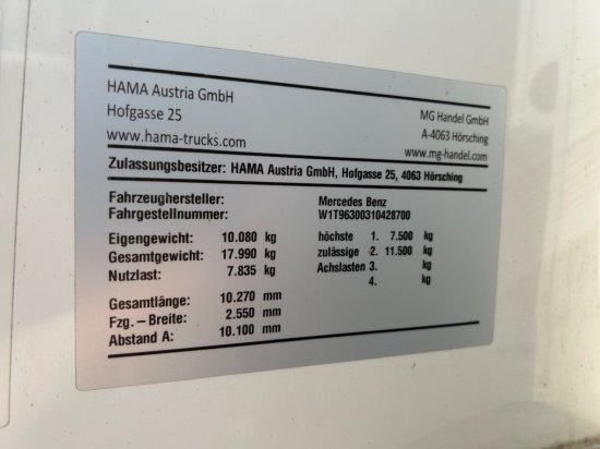 Kravas automašīna refrižerators Mercedes-Benz Actros 1833, Euro6, Thermoking T 1000R, LBW-BÄR: foto 11