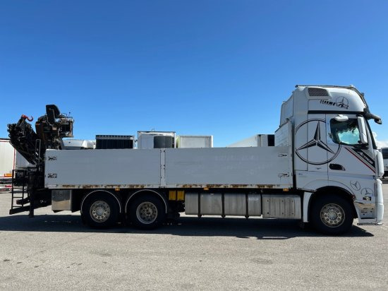 Mercedes-Benz Actros 2545 L 6x2, Retarder, Pritsche, Hiab XS 166 D-4 PRO, E5 - Bortu kravas automašīna/ Platforma, Kravas auto ar manipulatoru: foto 4 Mercedes-Benz Actros 2545 L 6x2, Retarder, Pritsche, Hiab XS 166 D-4 PRO, E5 - Bortu kravas automašīna/ Platforma, Kravas auto ar manipulatoru: foto 4