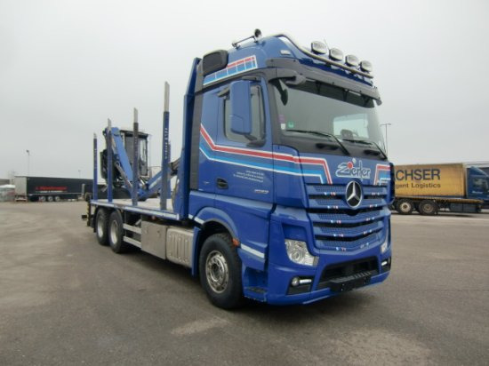 Mercedes-Benz Actros 2653 6x4 Holz Palfinger Kabinenkran - Kokvedējs, Kravas auto ar manipulatoru: foto 3 Mercedes-Benz Actros 2653 6x4 Holz Palfinger Kabinenkran - Kokvedējs, Kravas auto ar manipulatoru: foto 3