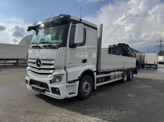 Mercedes-Benz Actros 2653, Retarder, Pritsche, Hiab Hipro 232 ES5 - Bortu kravas automašīna/ Platforma, Kravas auto ar manipulatoru: foto 3 Mercedes-Benz Actros 2653, Retarder, Pritsche, Hiab Hipro 232 ES5 - Bortu kravas automašīna/ Platforma, Kravas auto ar manipulatoru: foto 3