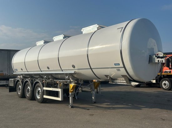 Romex R-31, Lebensmitteltankauflieger 31000l 3 Kammern - Puspiekabe cisterna: foto 1 Romex R-31, Lebensmitteltankauflieger 31000l 3 Kammern - Puspiekabe cisterna: foto 1