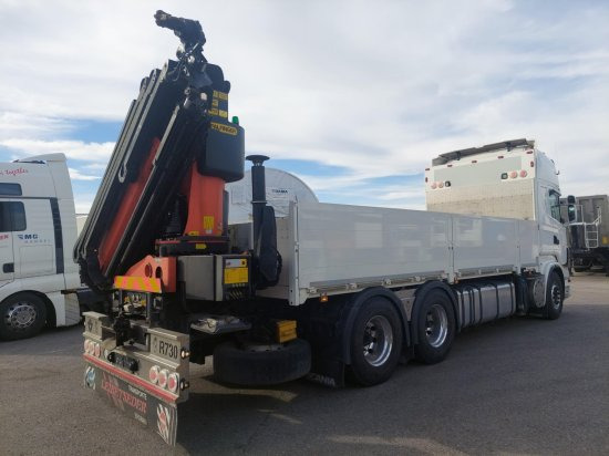 Scania R730 6x4 Pritsche, Voll-Luft Palfinger PK27002 Kran Retarder, Alu-Felgen, - Bortu kravas automašīna/ Platforma, Kravas auto ar manipulatoru: foto 4 Scania R730 6x4 Pritsche, Voll-Luft Palfinger PK27002 Kran Retarder, Alu-Felgen, - Bortu kravas automašīna/ Platforma, Kravas auto ar manipulatoru: foto 4