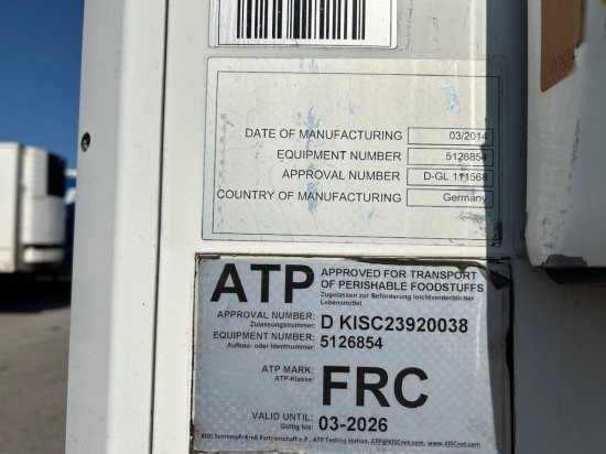 Puspiekabe izotermiskais Schmitz SCB S3B Kühlauflieger, TK SLXe 400, Liftachse, Doppelstock, Blumenbreite: foto 12 Puspiekabe izotermiskais Schmitz SCB S3B Kühlauflieger, TK SLXe 400, Liftachse, Doppelstock, Blumenbreite: foto 12