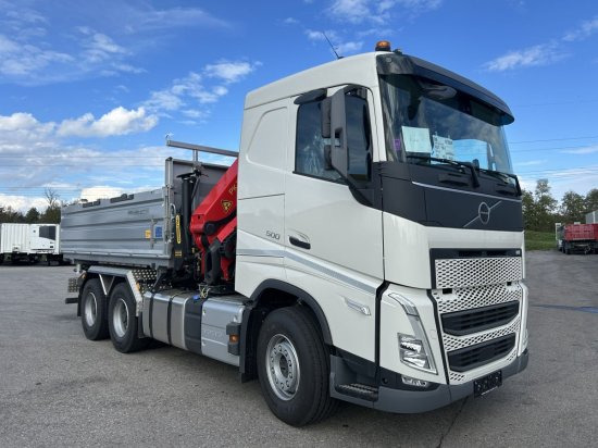 Volvo FH 500 3-Seiten Meiller Kipper mit Palfinger PK22002EH, Retarder, - Kravas automašīna pašizgāzējs: foto 3 Volvo FH 500 3-Seiten Meiller Kipper mit Palfinger PK22002EH, Retarder, - Kravas automašīna pašizgāzējs: foto 3
