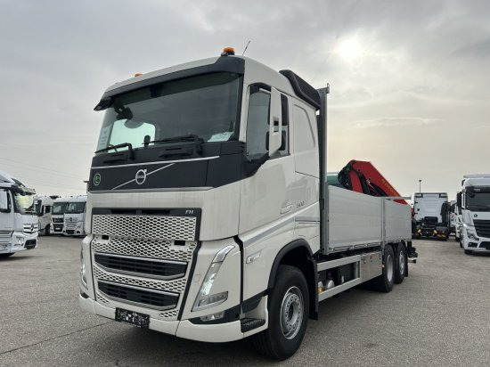 Volvo FH 500 6X2 Euro6, Retarder, Pritsche, Palfinger PK22002-EH - Bortu kravas automašīna/ Platforma, Kravas auto ar manipulatoru: foto 1 Volvo FH 500 6X2 Euro6, Retarder, Pritsche, Palfinger PK22002-EH - Bortu kravas automašīna/ Platforma, Kravas auto ar manipulatoru: foto 1
