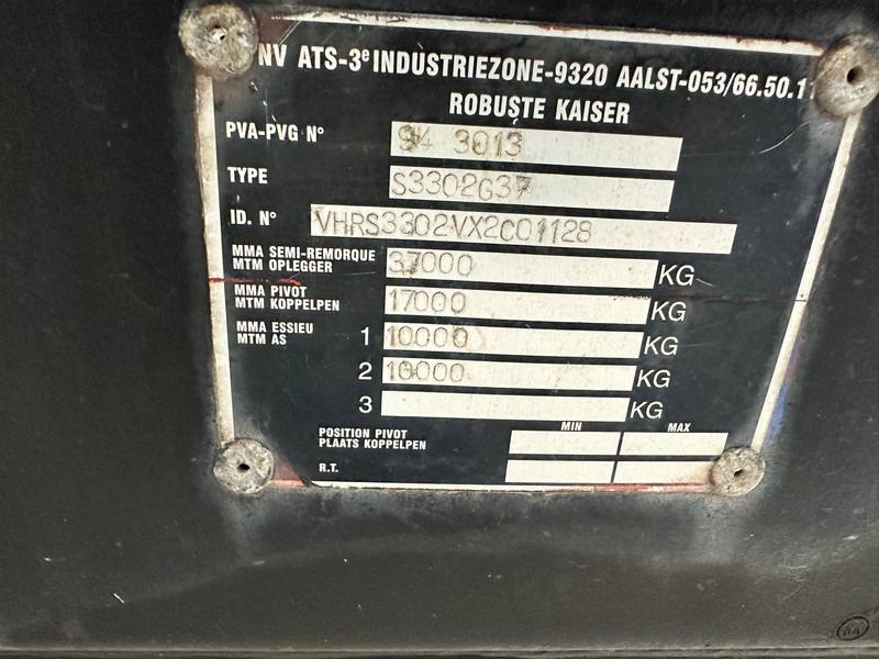 Puspiekabe pašizgāzējs Robuste Kaiser 25 cub in steel: foto 9