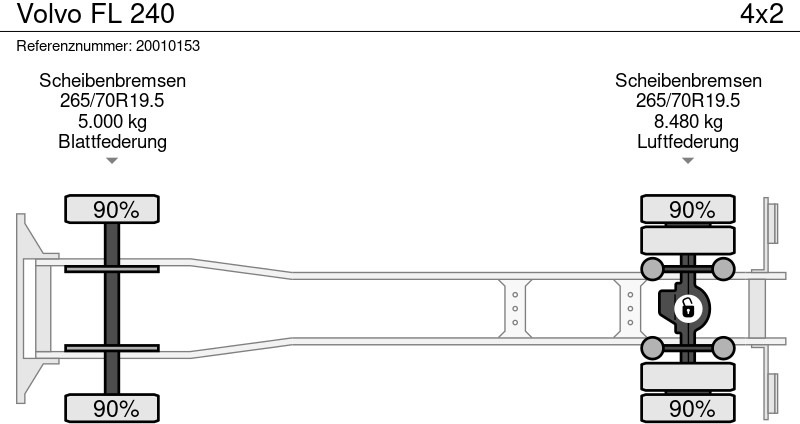 Kravas automašīna refrižerators Volvo FL 240: foto 11 Kravas automašīna refrižerators Volvo FL 240: foto 11