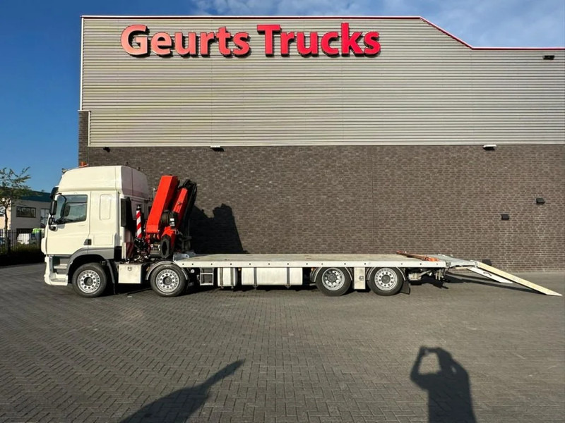 Kravas auto ar manipulatoru DAF CF 450 8X2 OPRIJWAGEN/MACHINE TRANSPORTER + PALFINGER PK 29002 G KRAAN/KRAN/CRANE/GRUA: foto 14