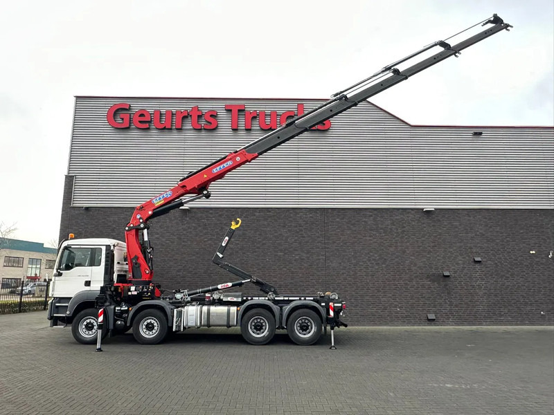 MAN TGS 35.460 8X4 BL+ HYVA 18.55.S HAAKARMSYSTEEM EFFER 395-5 KRAAN/KRAN/CRANE/GRUA - Pacēlājs ar āķi, Kravas auto ar manipulatoru: foto 4 MAN TGS 35.460 8X4 BL+ HYVA 18.55.S HAAKARMSYSTEEM EFFER 395-5 KRAAN/KRAN/CRANE/GRUA - Pacēlājs ar āķi, Kravas auto ar manipulatoru: foto 4