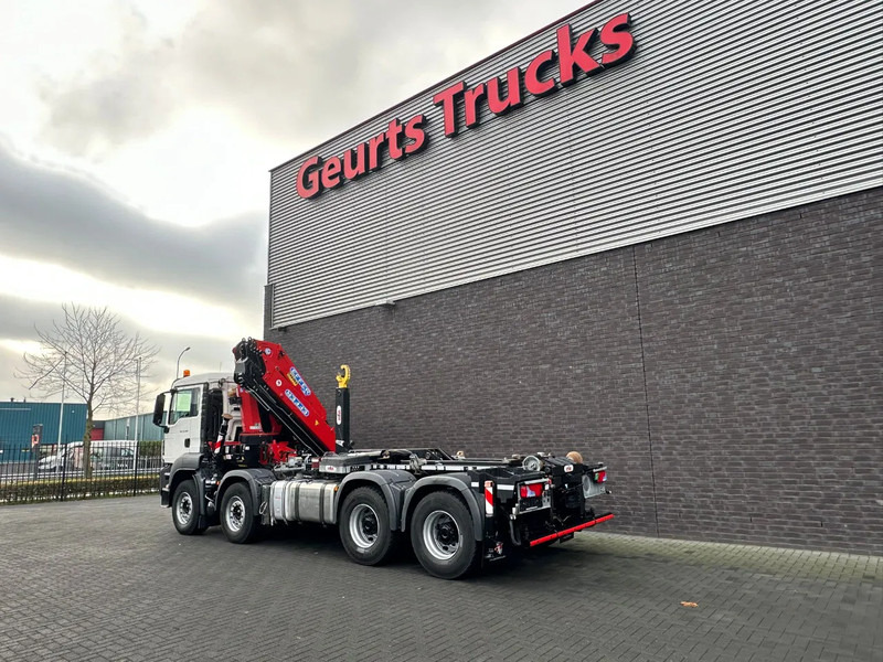 Pacēlājs ar āķi, Kravas auto ar manipulatoru MAN TGS 35.460 8X4 BL+ HYVA 18.55.S HAAKARMSYSTEEM EFFER 395-5 KRAAN/KRAN/CRANE/GRUA: foto 11
