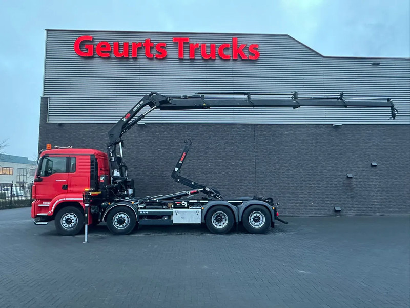 MAN TGS 35.500 8X4H-6 MET MULTILIFT ULT T 21 S51 HAAKARMSYSTEEM + HIAB X-HIPRO 192 E-4 KRAAN/CRANE/KRAN/GRUA - Pacēlājs ar āķi, Kravas auto ar manipulatoru: foto 1 MAN TGS 35.500 8X4H-6 MET MULTILIFT ULT T 21 S51 HAAKARMSYSTEEM + HIAB X-HIPRO 192 E-4 KRAAN/CRANE/KRAN/GRUA - Pacēlājs ar āķi, Kravas auto ar manipulatoru: foto 1