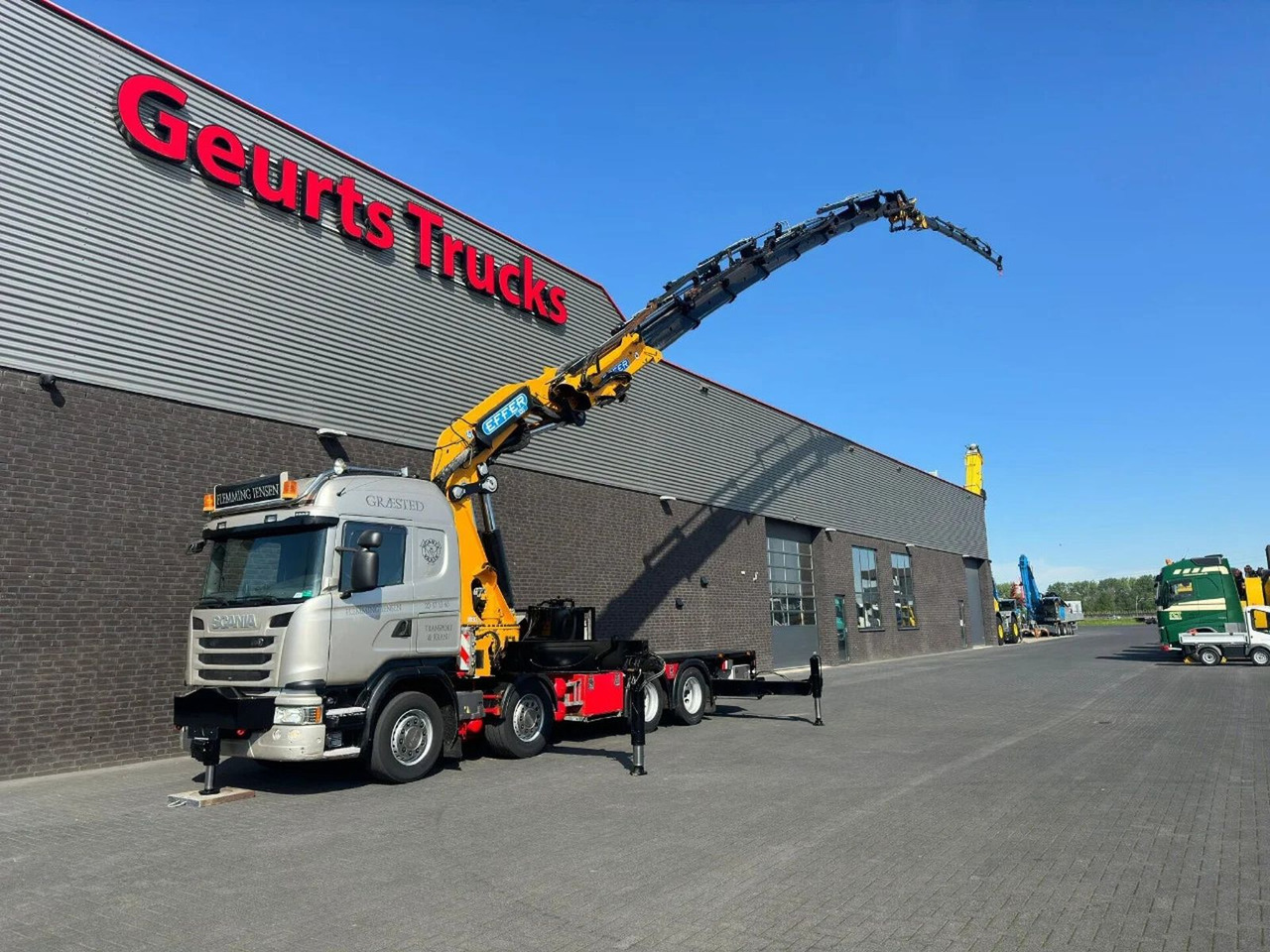 Scania G450 8X4 + EFFER 1255/8S + JIB 6S HD KRAAN/KRAN/ - Kravas auto ar manipulatoru: foto 2 Scania G450 8X4 + EFFER 1255/8S + JIB 6S HD KRAAN/KRAN/ - Kravas auto ar manipulatoru: foto 2