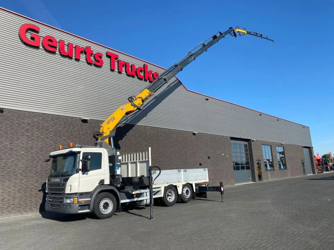 Scania P250 6X2 + COPMA 510.7 + JIB J4 KRAAN/KRAN/CRANE - Kravas auto ar manipulatoru: foto 2 Scania P250 6X2 + COPMA 510.7 + JIB J4 KRAAN/KRAN/CRANE - Kravas auto ar manipulatoru: foto 2