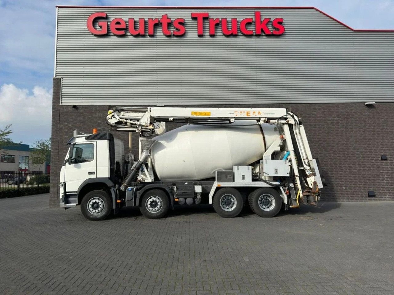 Volvo FM 410 8X4 + STETTER 9 M3 MIXER/MISCHER + THEAM - Betonvedējs: foto 1 Volvo FM 410 8X4 + STETTER 9 M3 MIXER/MISCHER + THEAM - Betonvedējs: foto 1