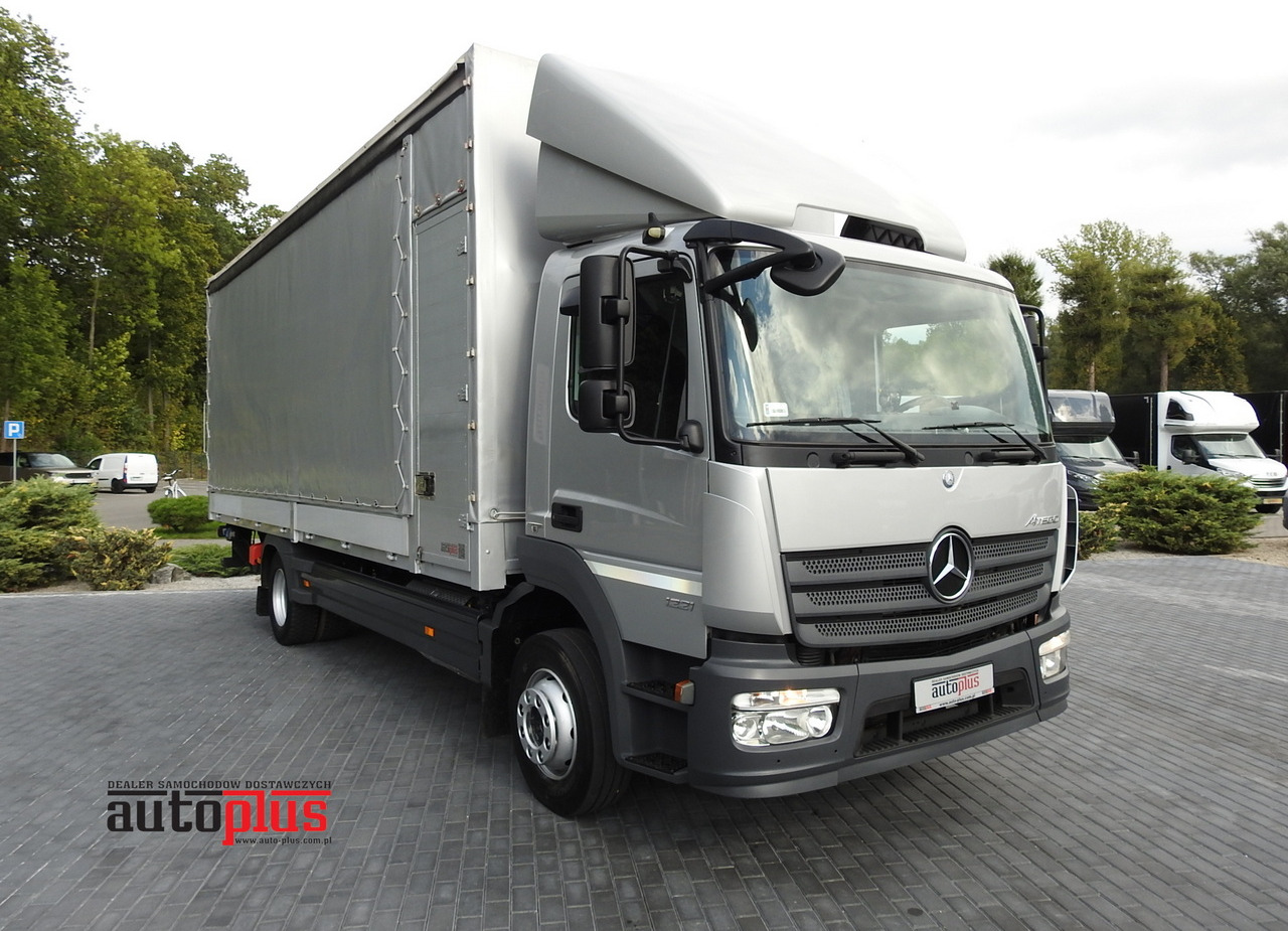 MERCEDES ATEGO 1221 TARPAULIN LIFT 16 PALLETS WEBASTO AIR CONDITIONING PNEUMATICS TWIN WHEELS  230HP - Furgons ar tentu: foto 1 MERCEDES ATEGO 1221 TARPAULIN LIFT 16 PALLETS WEBASTO AIR CONDITIONING PNEUMATICS TWIN WHEELS  230HP - Furgons ar tentu: foto 1